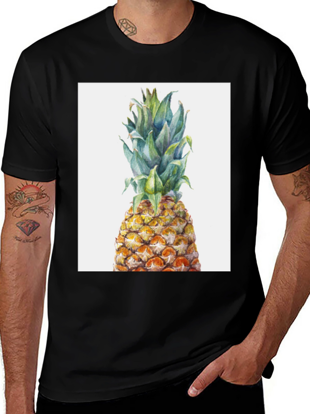 Pineapple Graphic Tee - Tropical Fruit T-Shirt