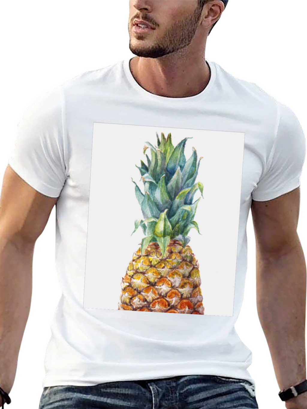 Pineapple Graphic Tee - Tropical Fruit T-Shirt