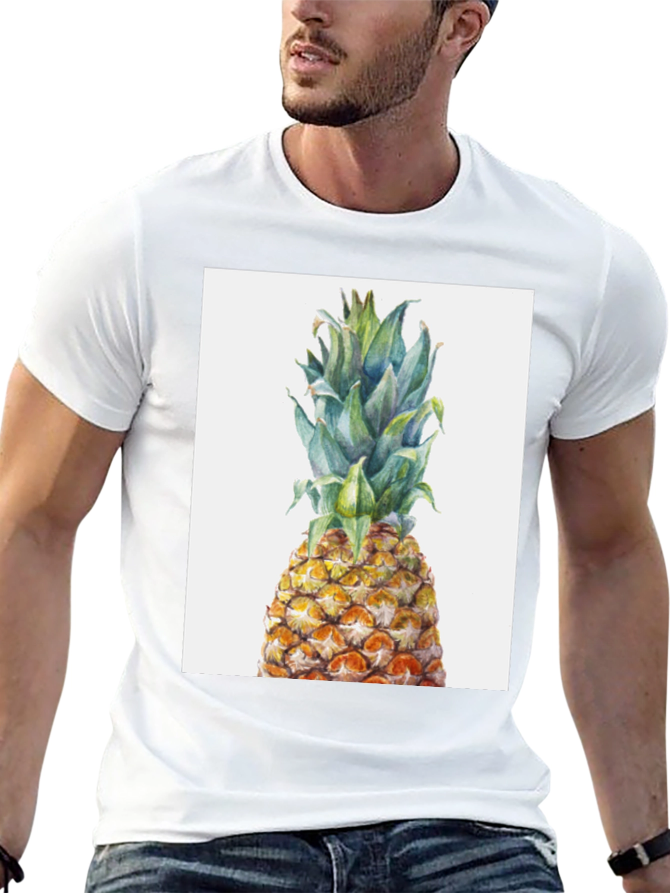 Pineapple Graphic Tee - Tropical Fruit T-Shirt