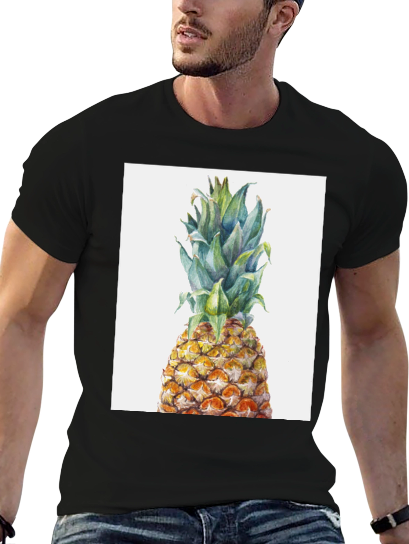 Pineapple Graphic Tee - Tropical Fruit T-Shirt