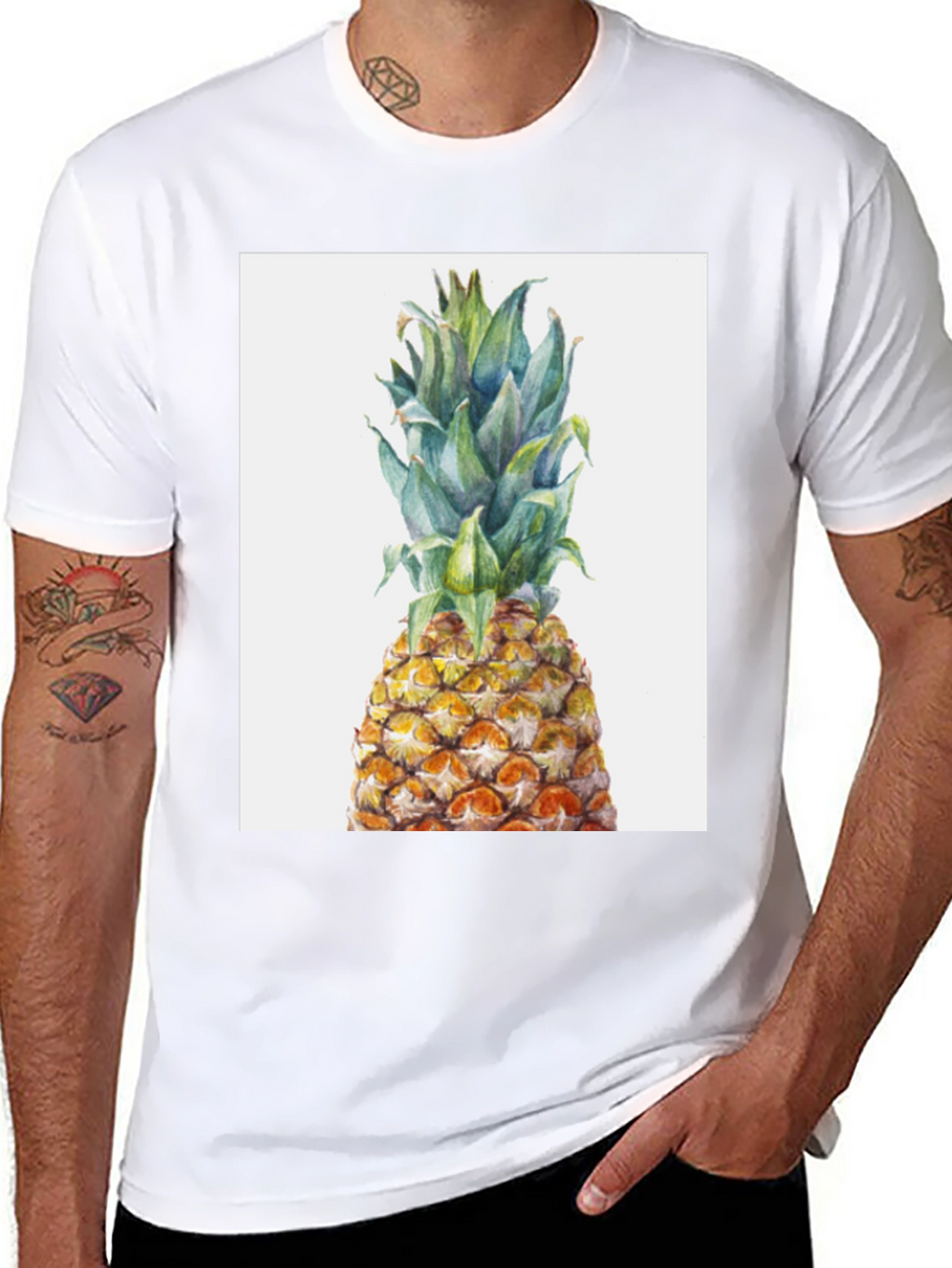 Pineapple Graphic Tee - Tropical Fruit T-Shirt