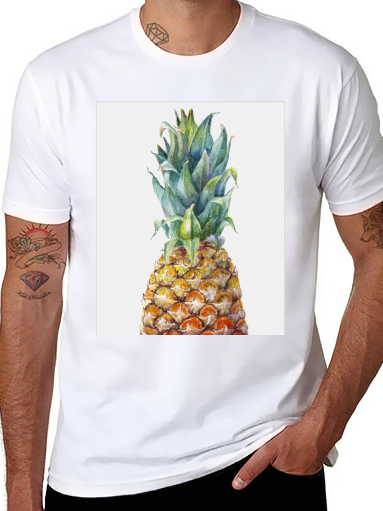 Pineapple Graphic Tee - Tropical Fruit T-Shirt