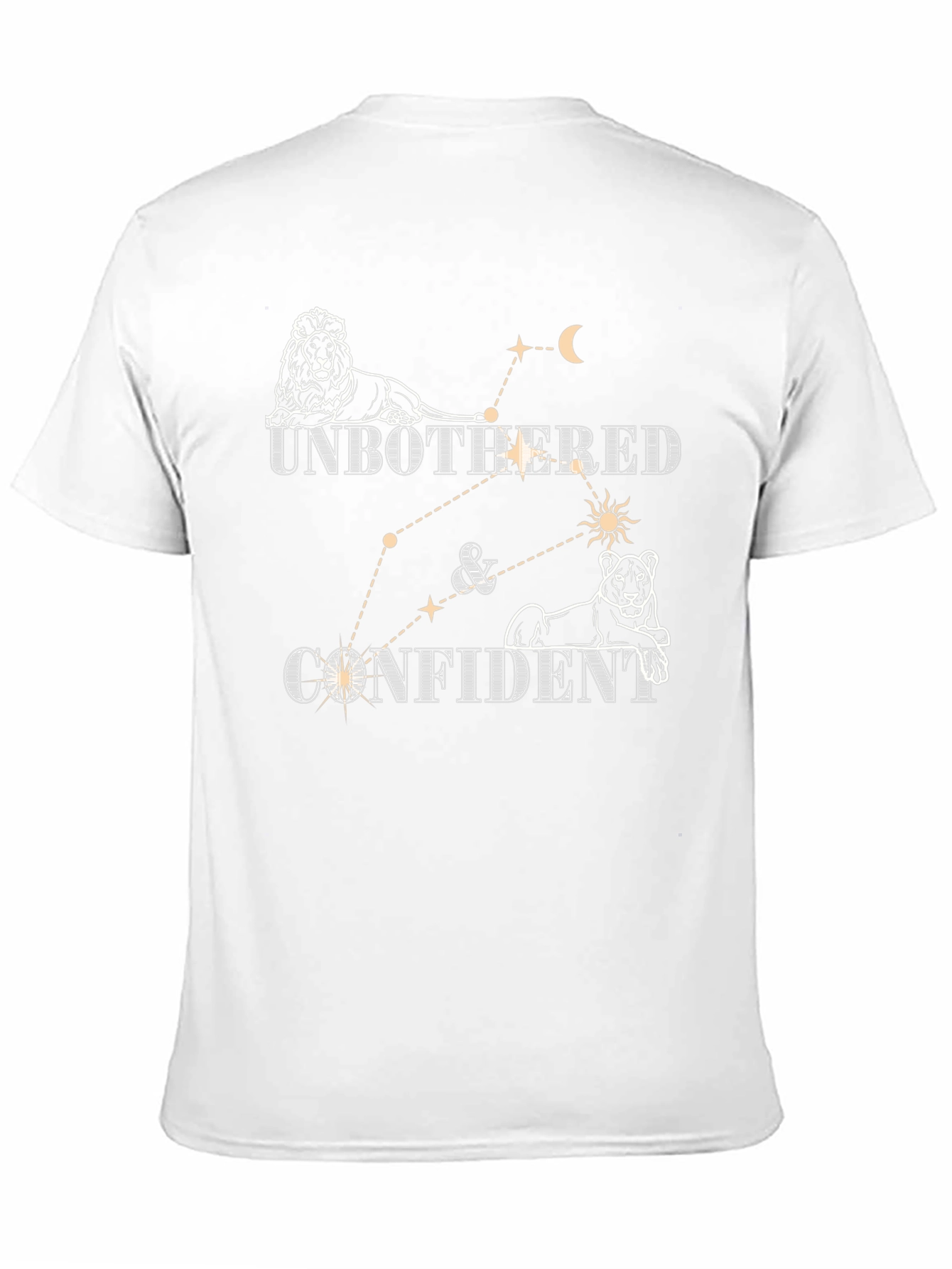 Unbothered & Confident Lion Constellation Tee