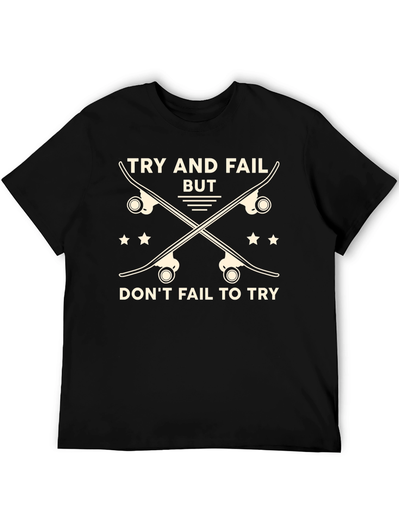 Skateboarding Graphic T-Shirt - Try and Fail