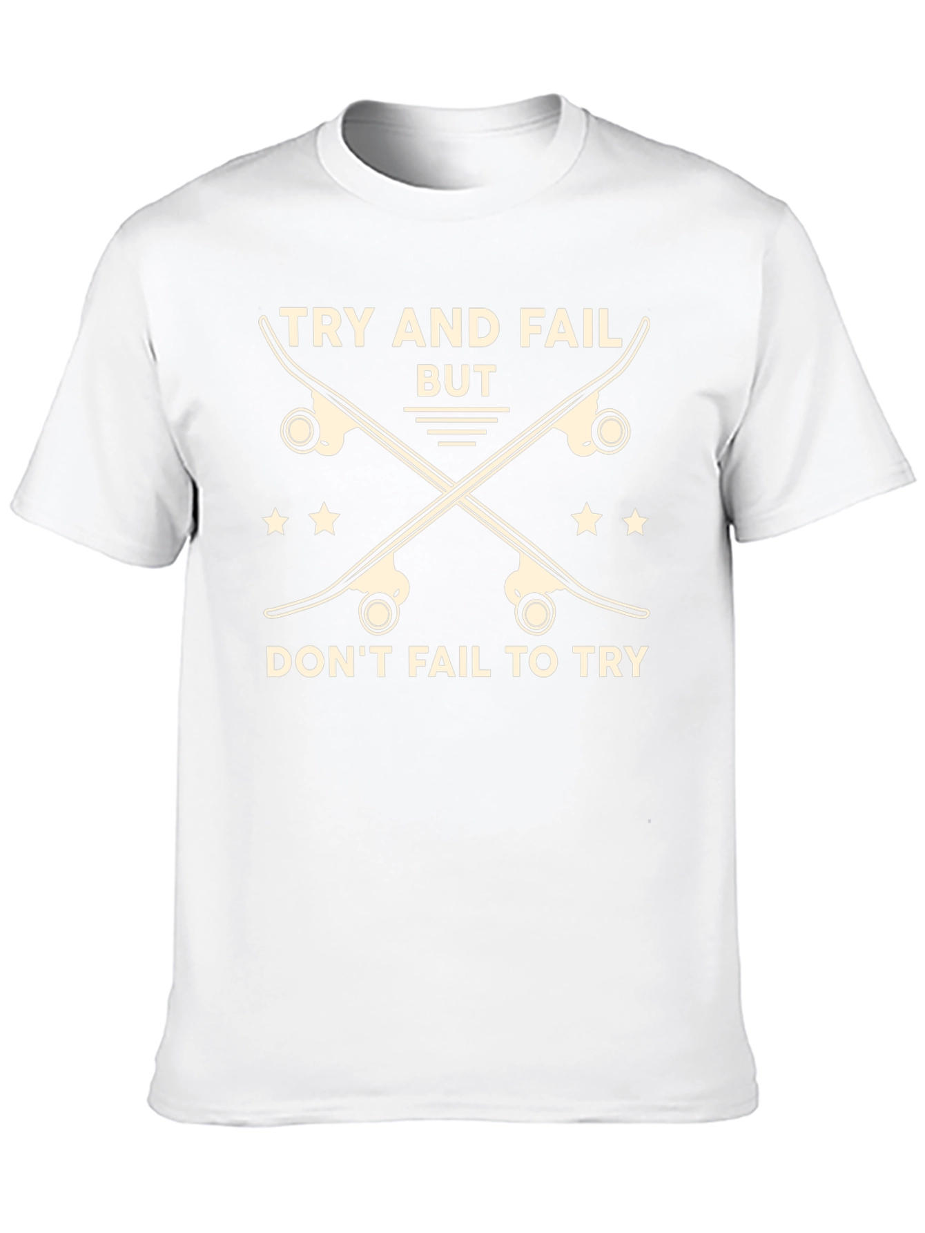 Skateboarding Graphic T-Shirt - Try and Fail