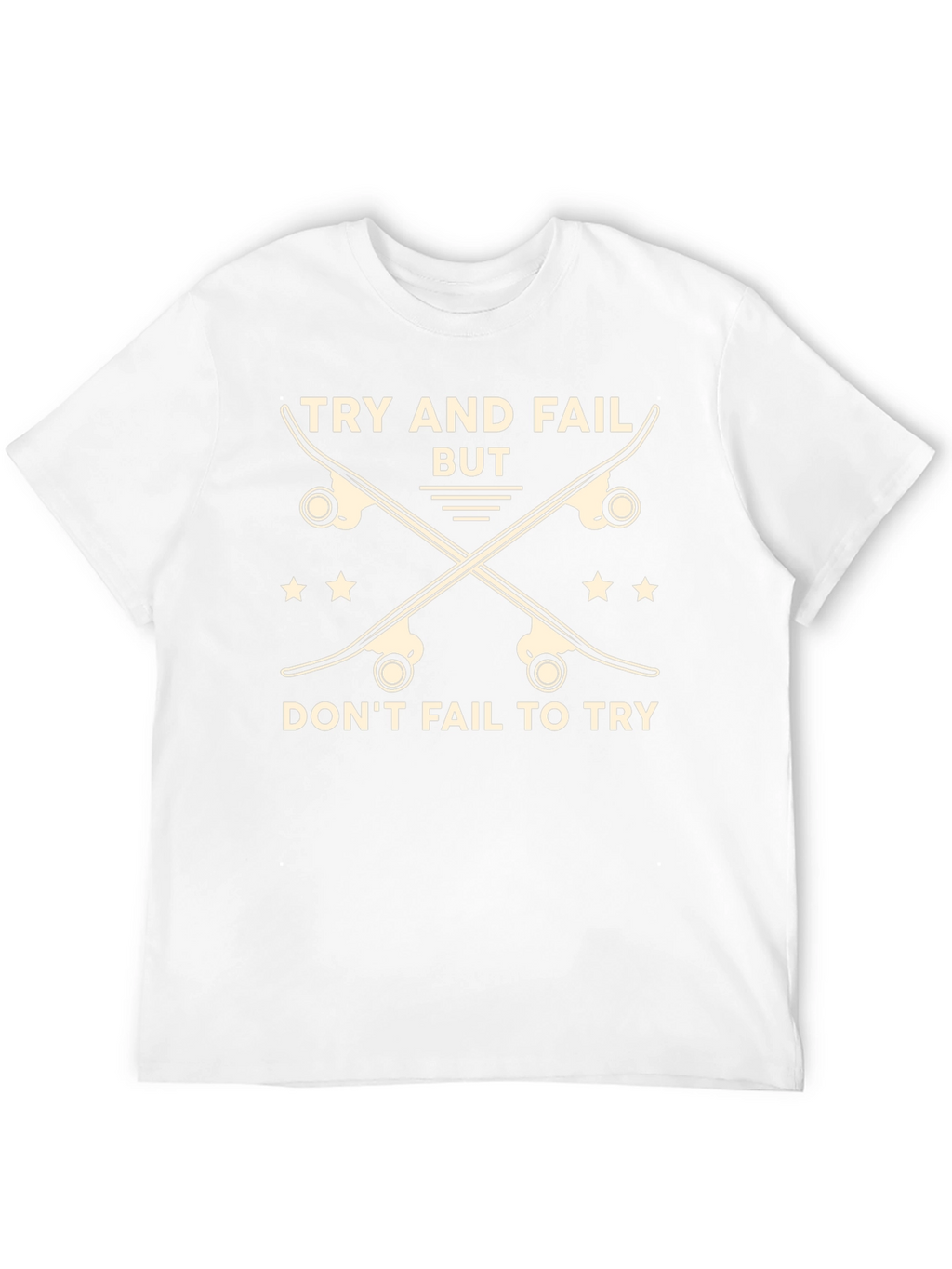 Skateboarding Graphic T-Shirt - Try and Fail