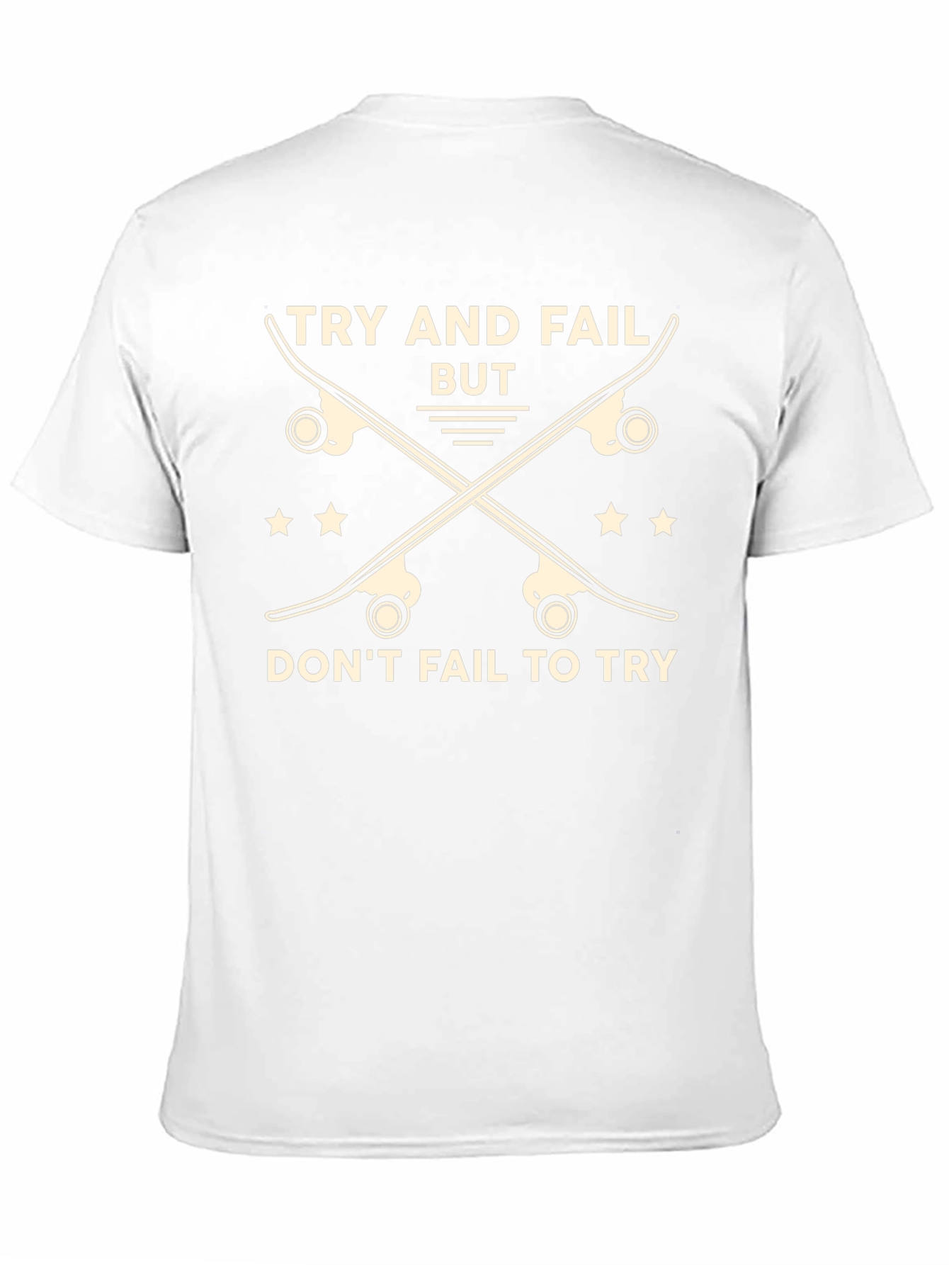 Skateboarding Graphic T-Shirt - Try and Fail