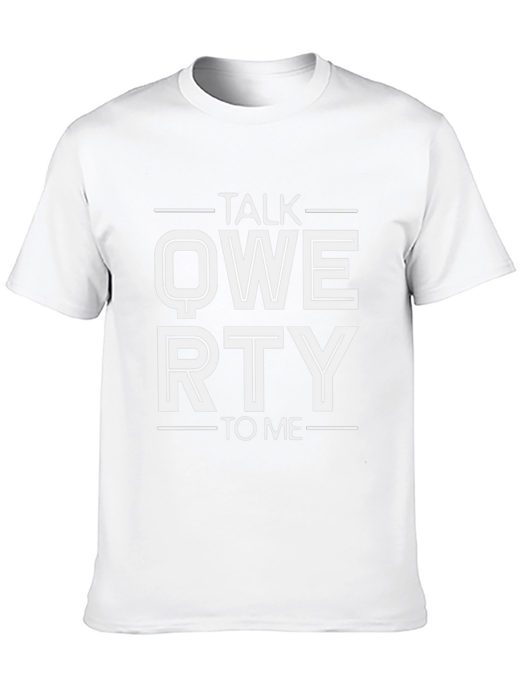Talk QWERTY To Me Graphic T-Shirt - Black