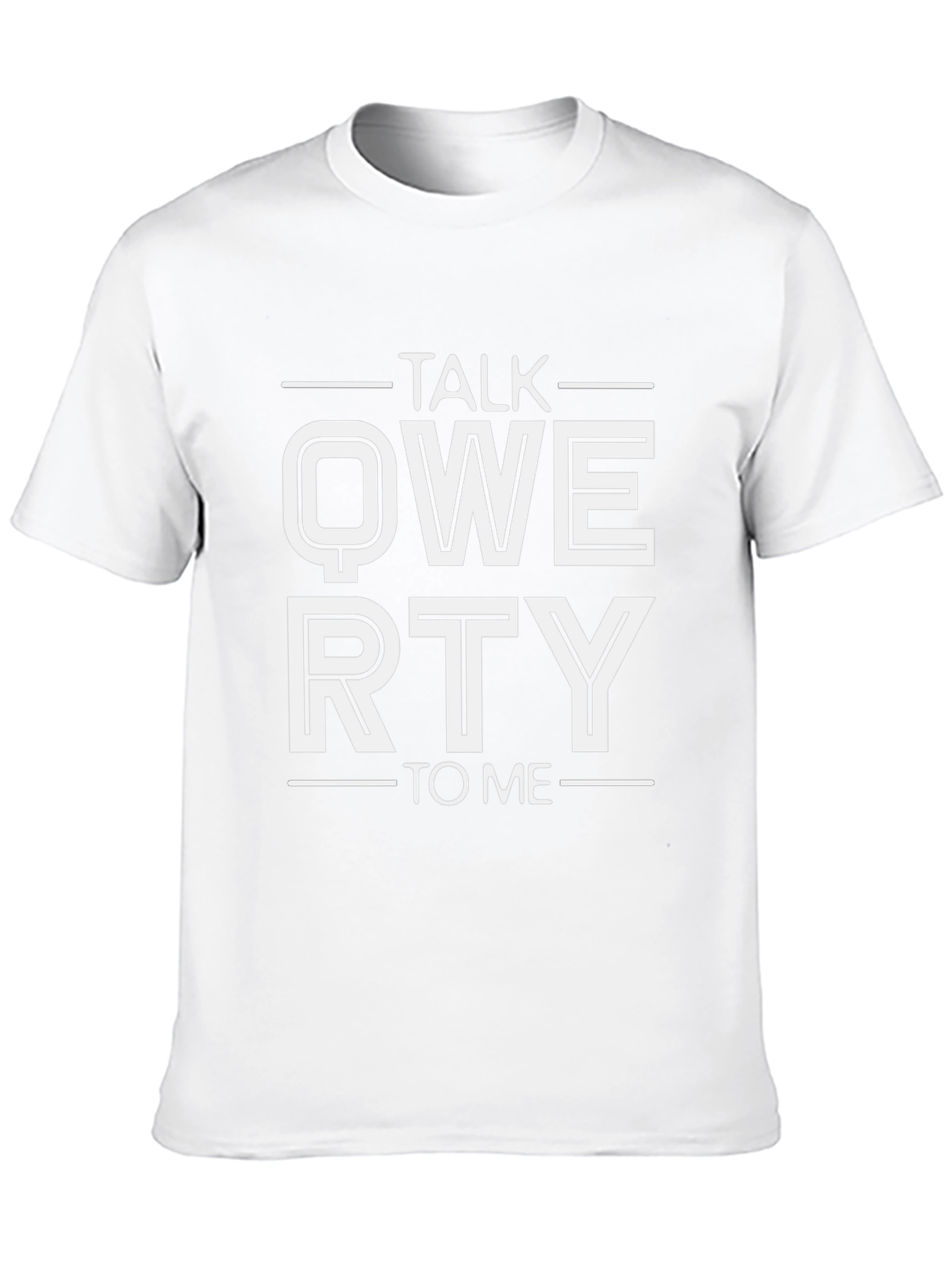 Talk QWERTY To Me Graphic T-Shirt - Black