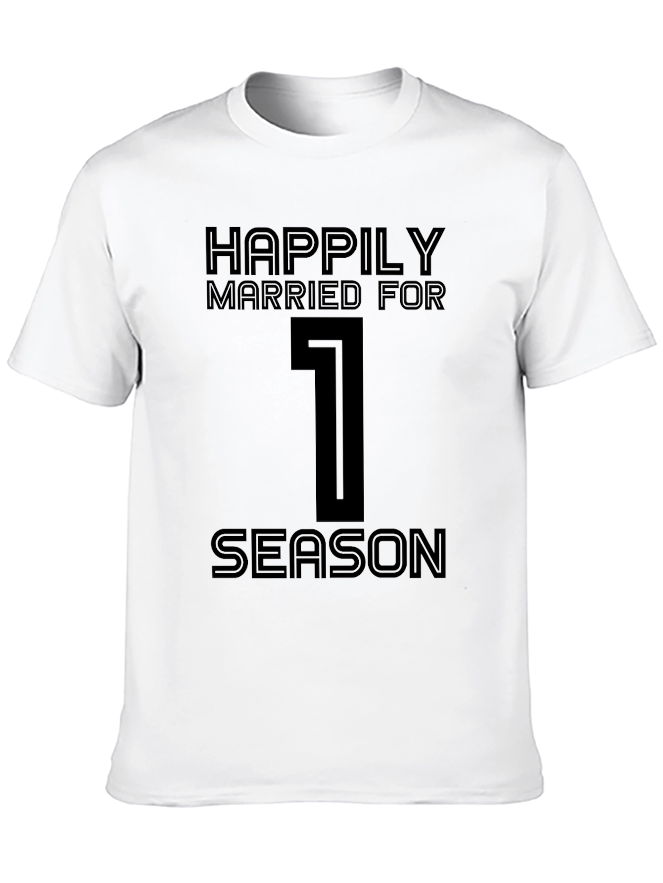 Happily Married For 1 Season Black T-Shirt