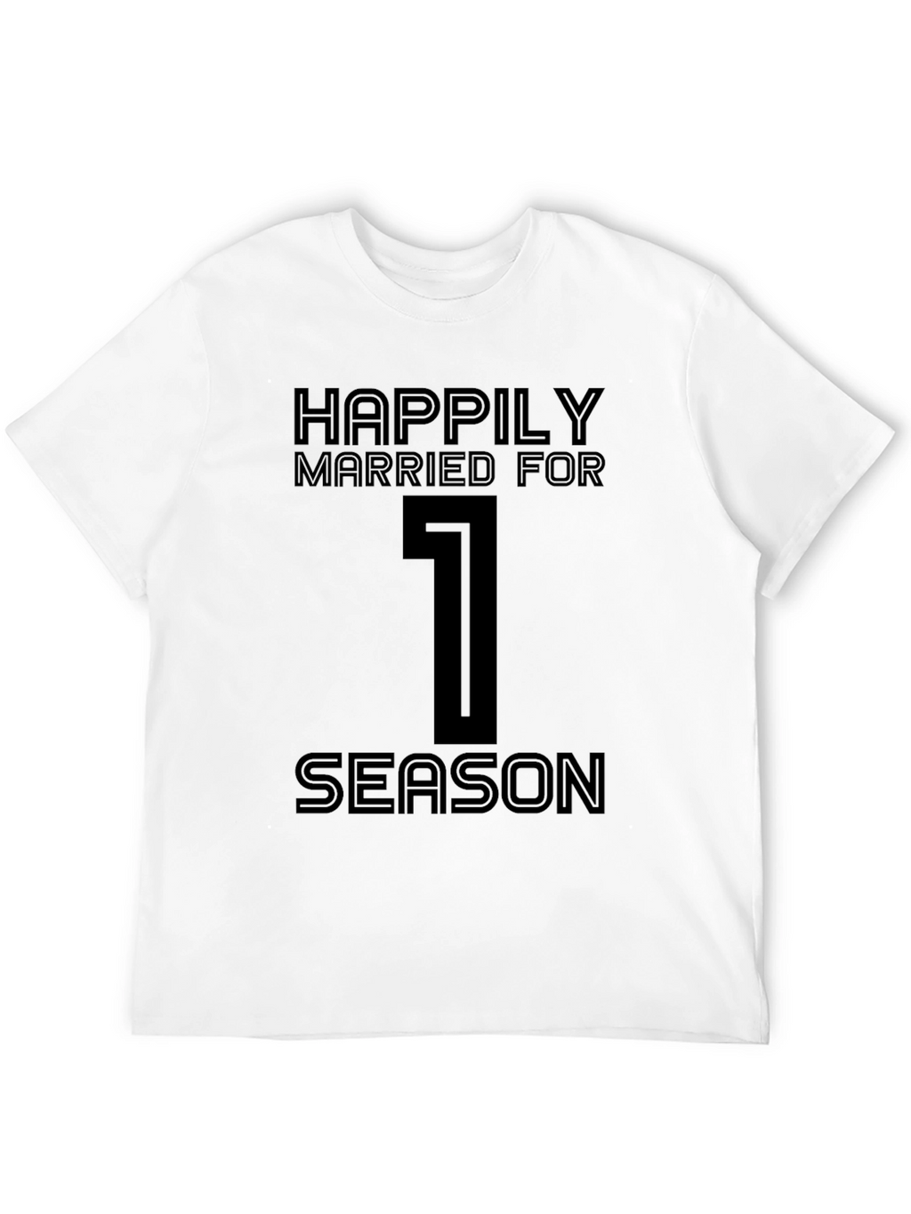 Happily Married For 1 Season Black T-Shirt
