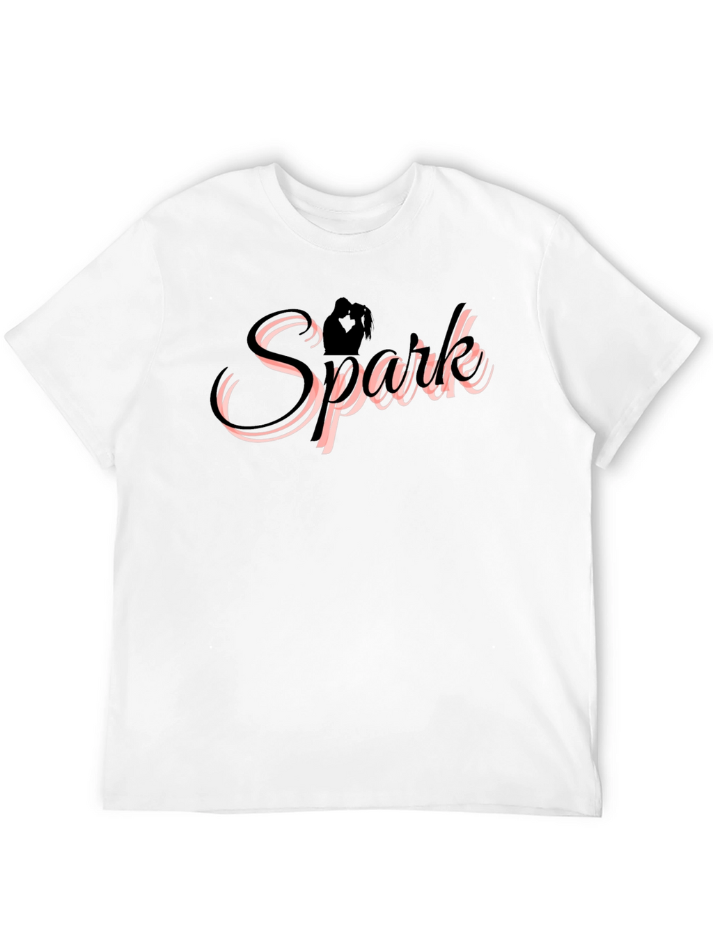 Spark Couple Silhouette Black T-Shirt