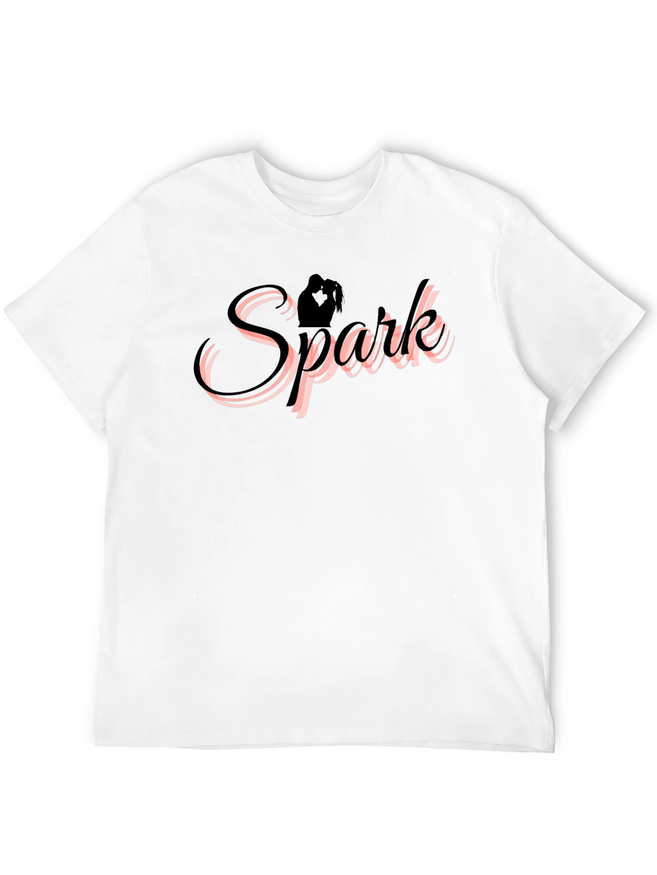 Spark Couple Silhouette Black T-Shirt