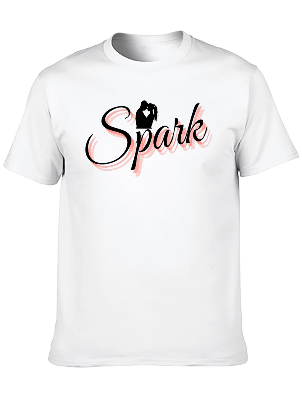 Spark Couple Silhouette Black T-Shirt