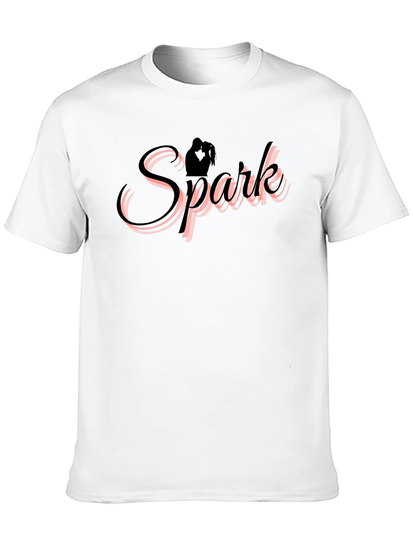 Spark Couple Silhouette Black T-Shirt