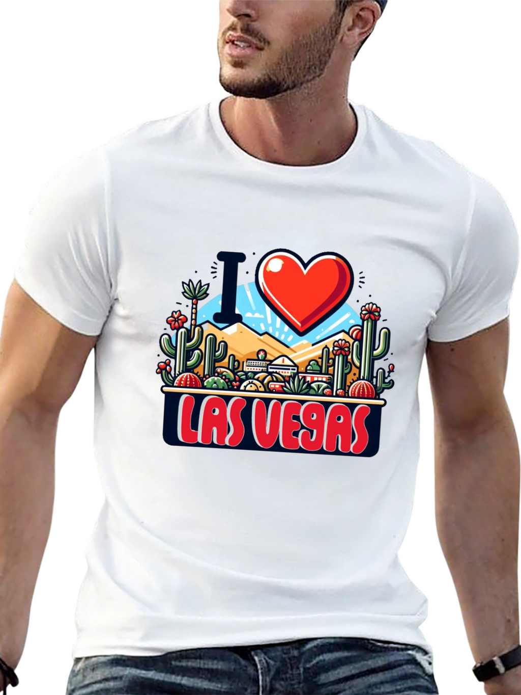 I Love Las Vegas Graphic T-Shirt
