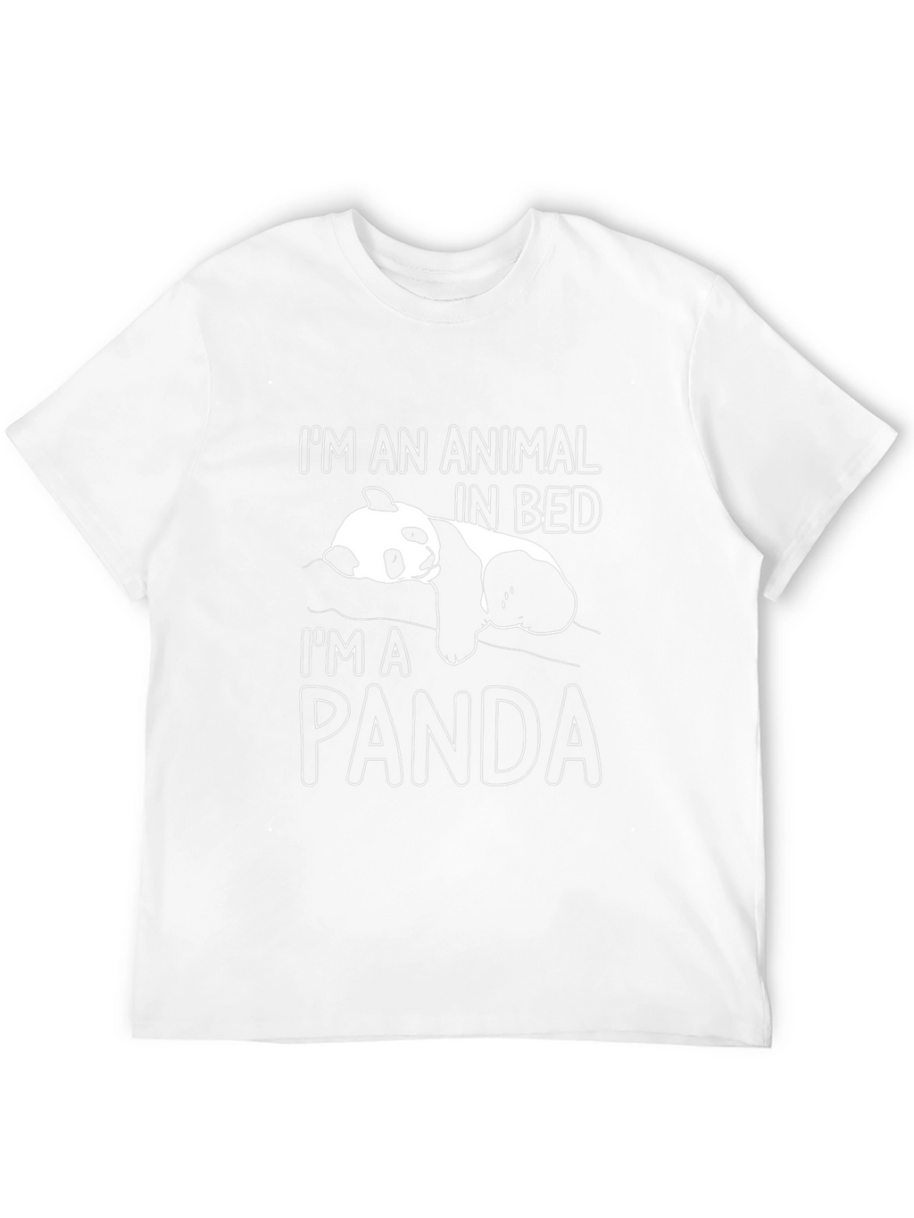 Animal in Bed Panda Graphic Tee - Unisex