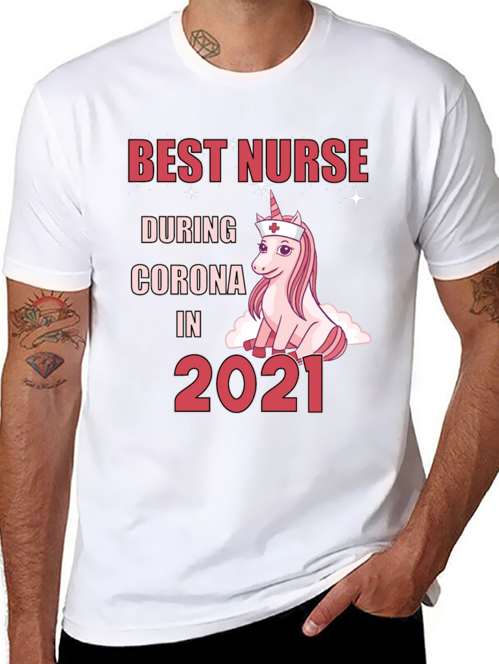 Best Nurse During Corona 2021 T-Shirt