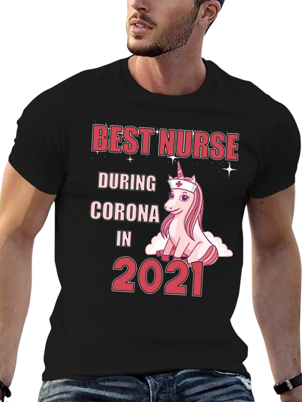 Best Nurse During Corona 2021 T-Shirt