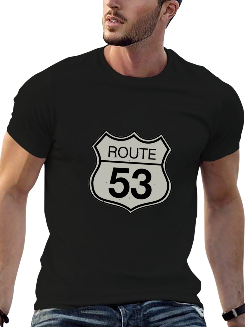 Route 53 Black Graphic Tee