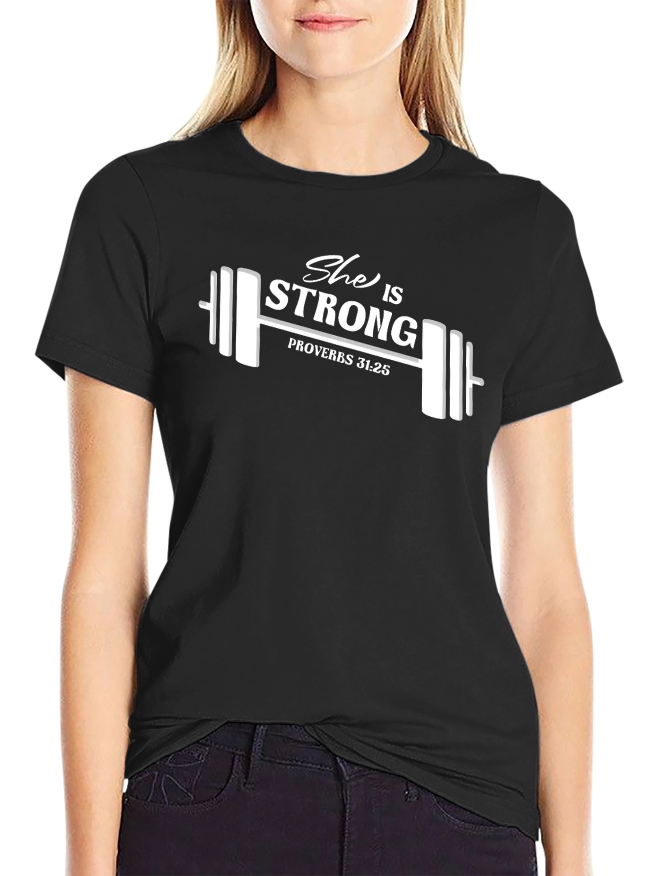 She is Strong Proverb T-Shirt