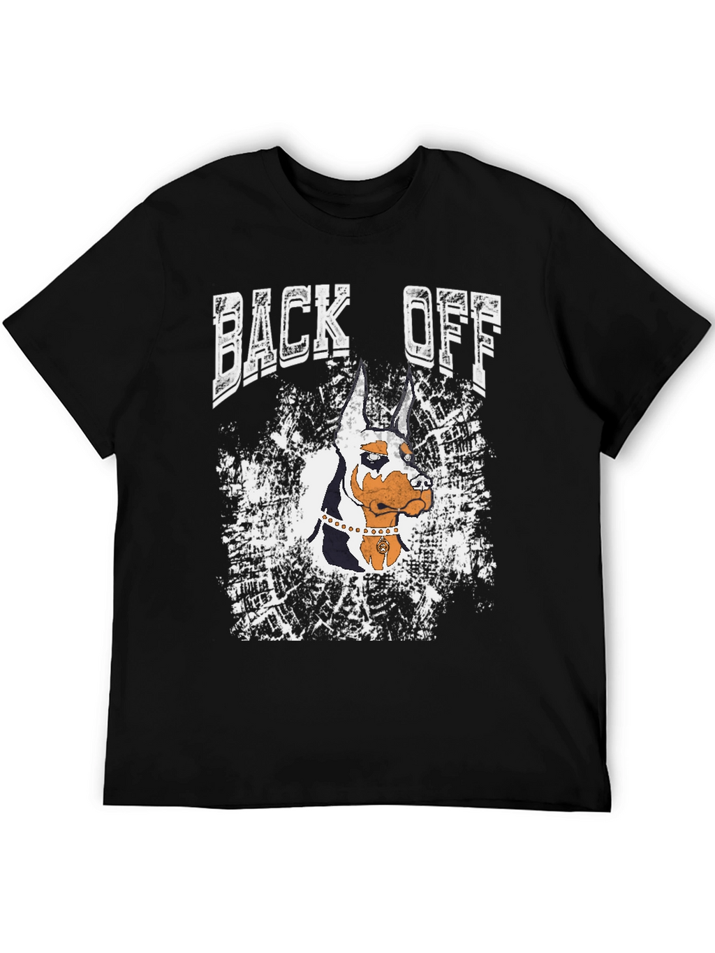 Back Off Doberman Graphic T-Shirt - Black