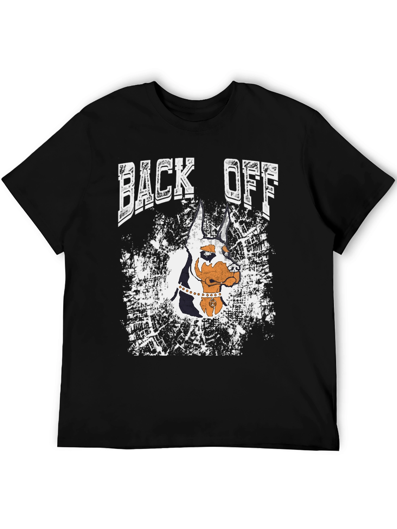 Back Off Doberman Graphic T-Shirt - Black