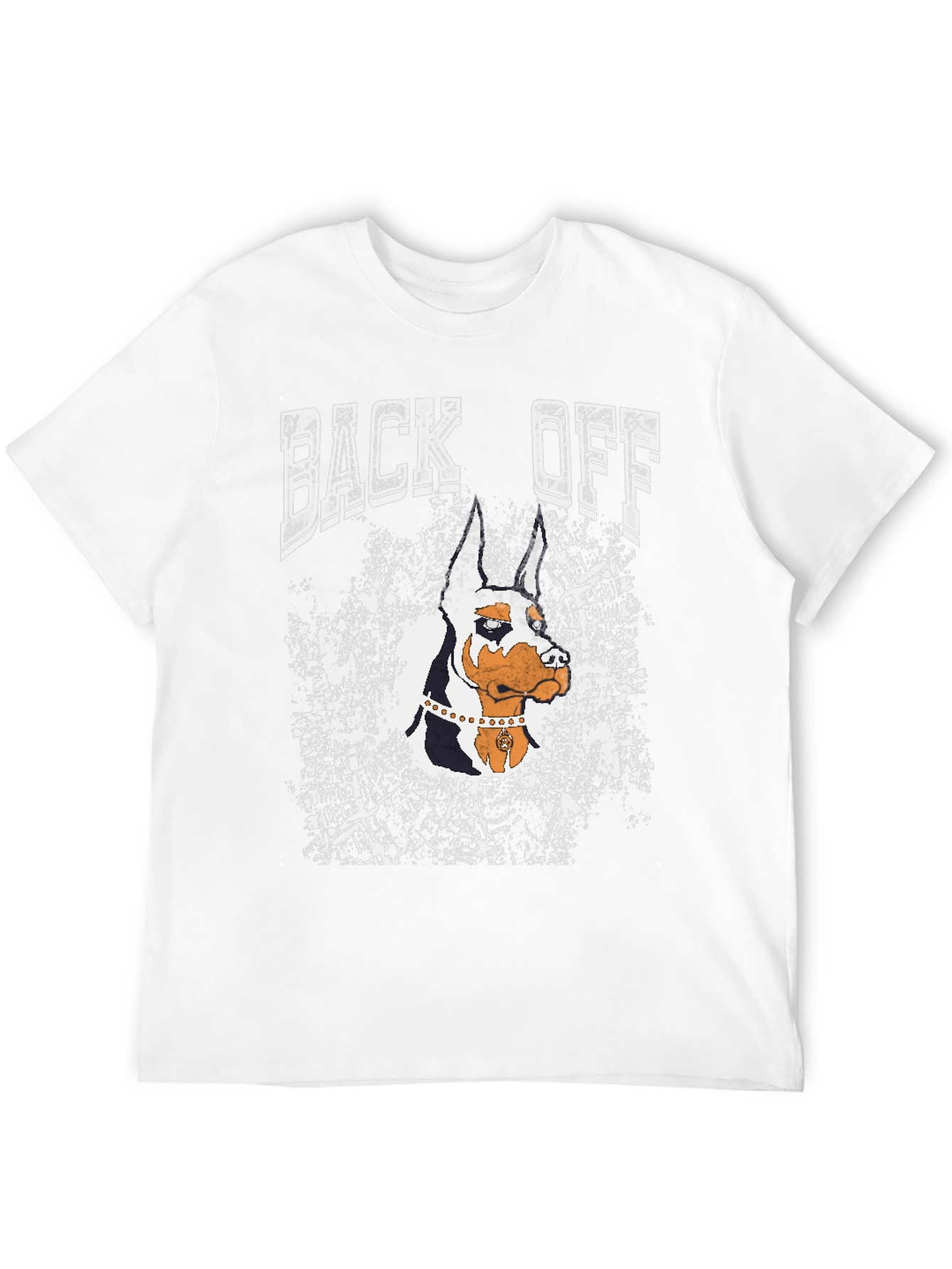 Back Off Doberman Graphic T-Shirt - Black