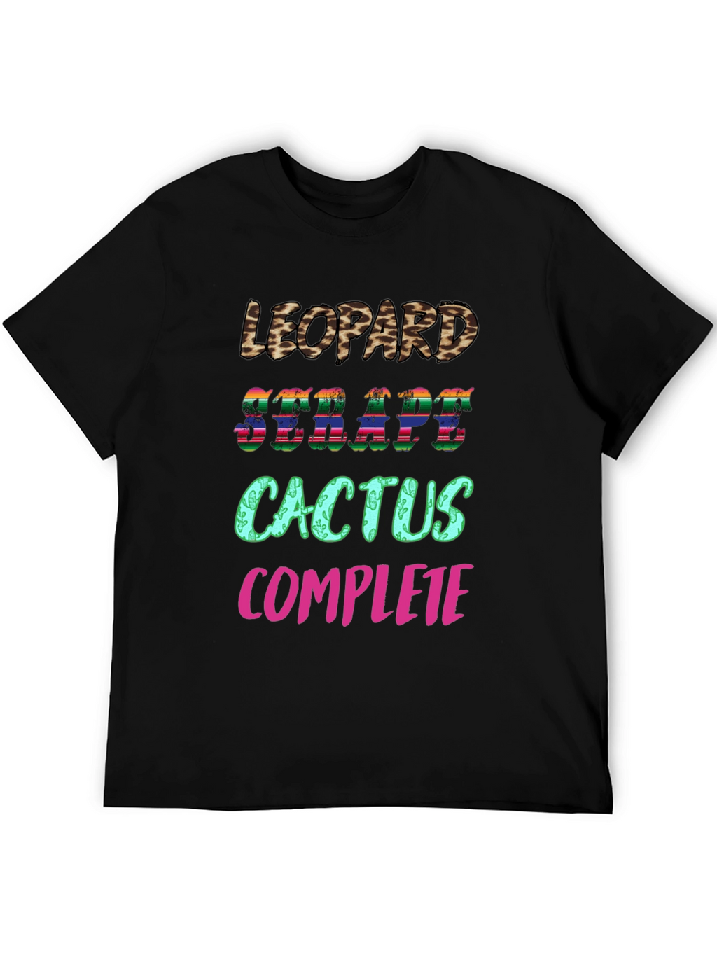 Leopard Serape Cactus Complete T-Shirt