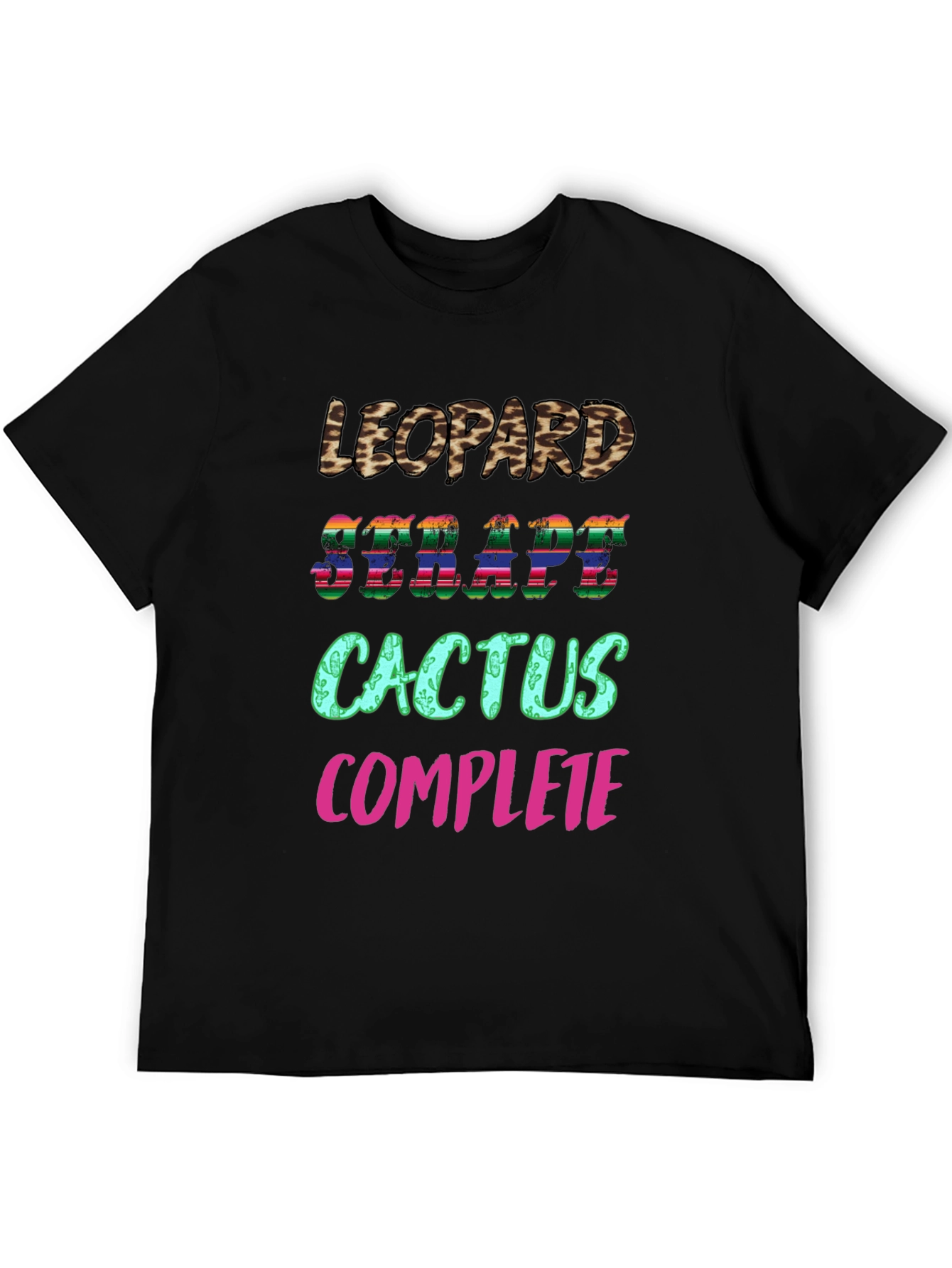 Leopard Serape Cactus Complete T-Shirt
