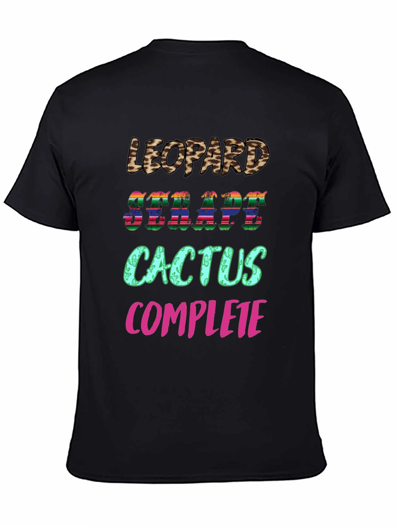 Leopard Serape Cactus Complete T-Shirt