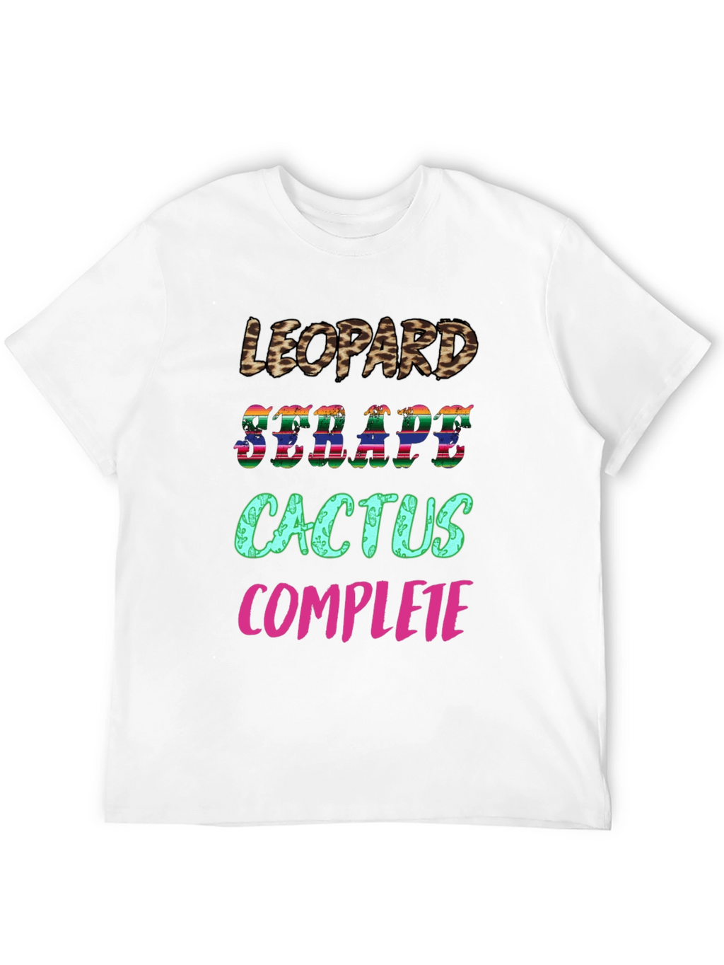 Leopard Serape Cactus Complete T-Shirt