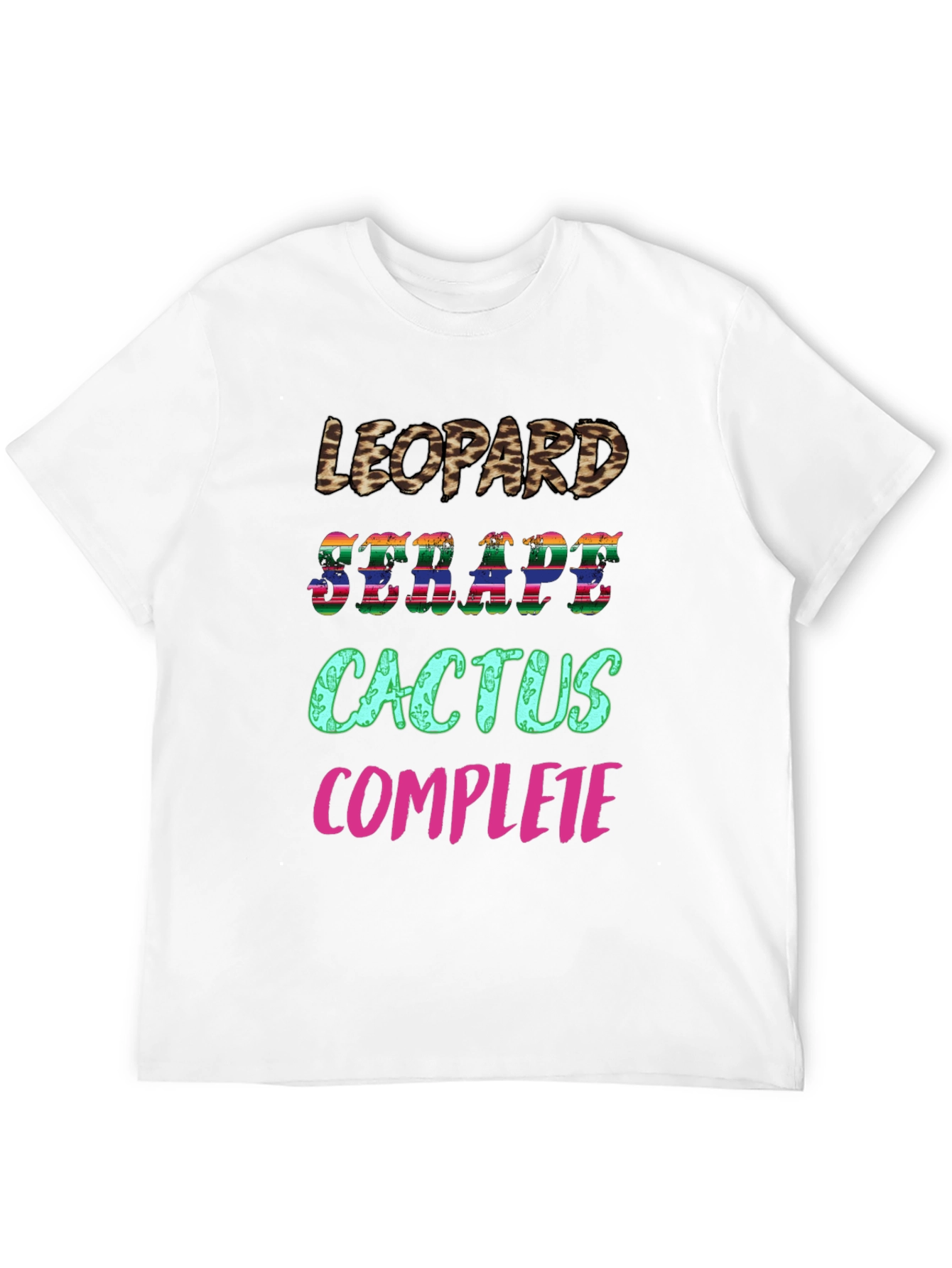 Leopard Serape Cactus Complete T-Shirt