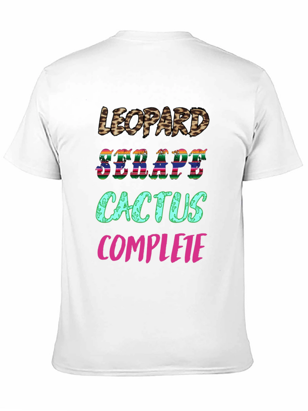 Leopard Serape Cactus Complete T-Shirt