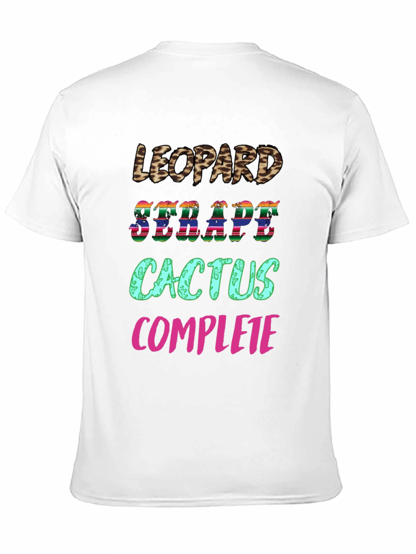 Leopard Serape Cactus Complete T-Shirt