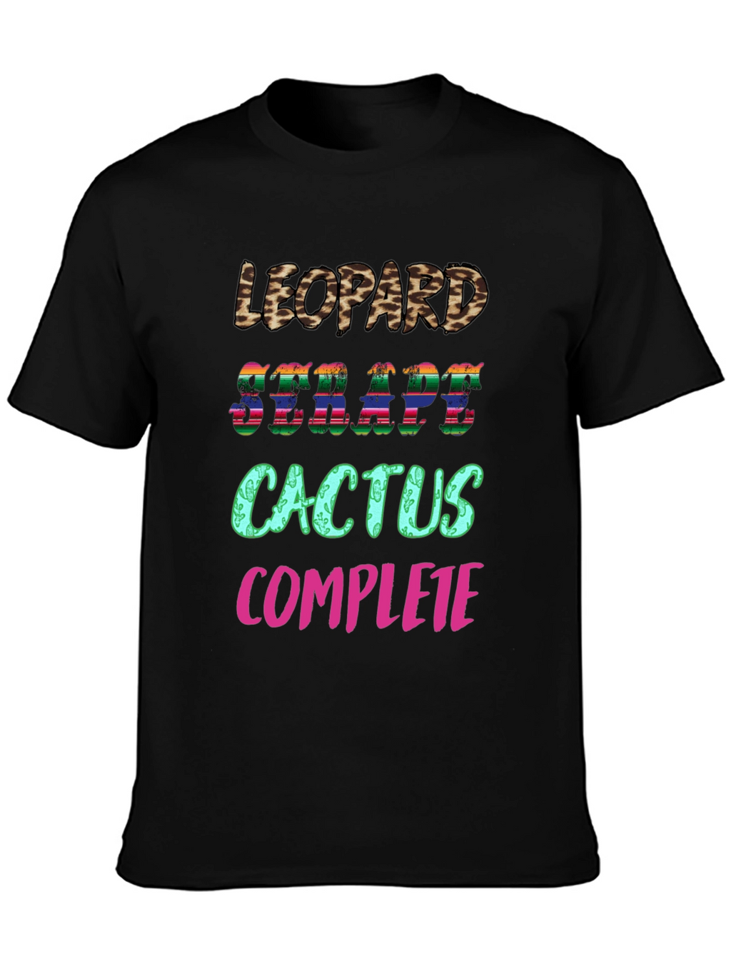 Leopard Serape Cactus Complete T-Shirt