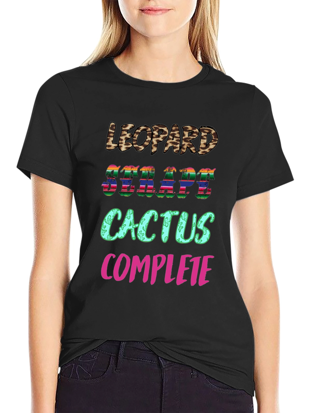 Leopard Serape Cactus Complete T-Shirt