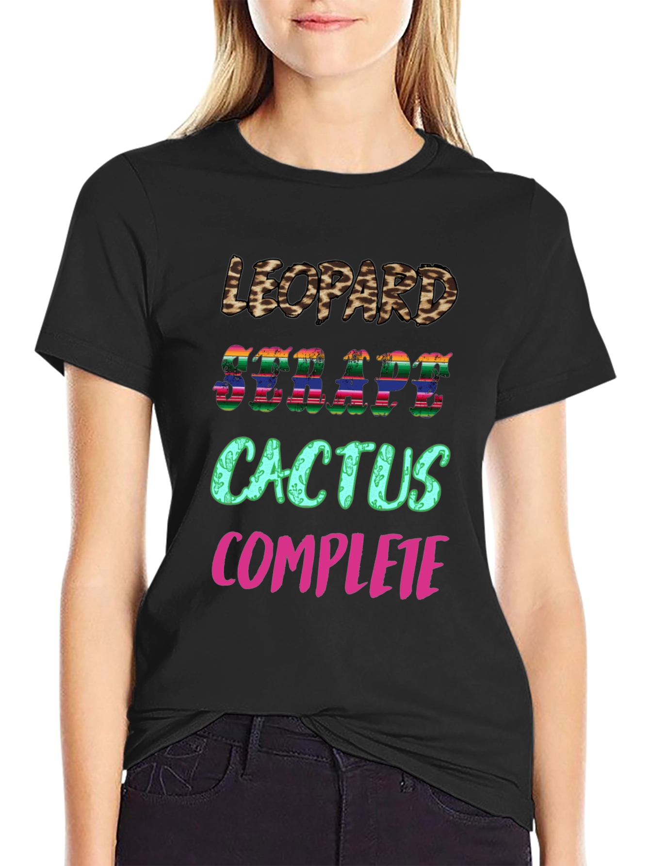 Leopard Serape Cactus Complete T-Shirt