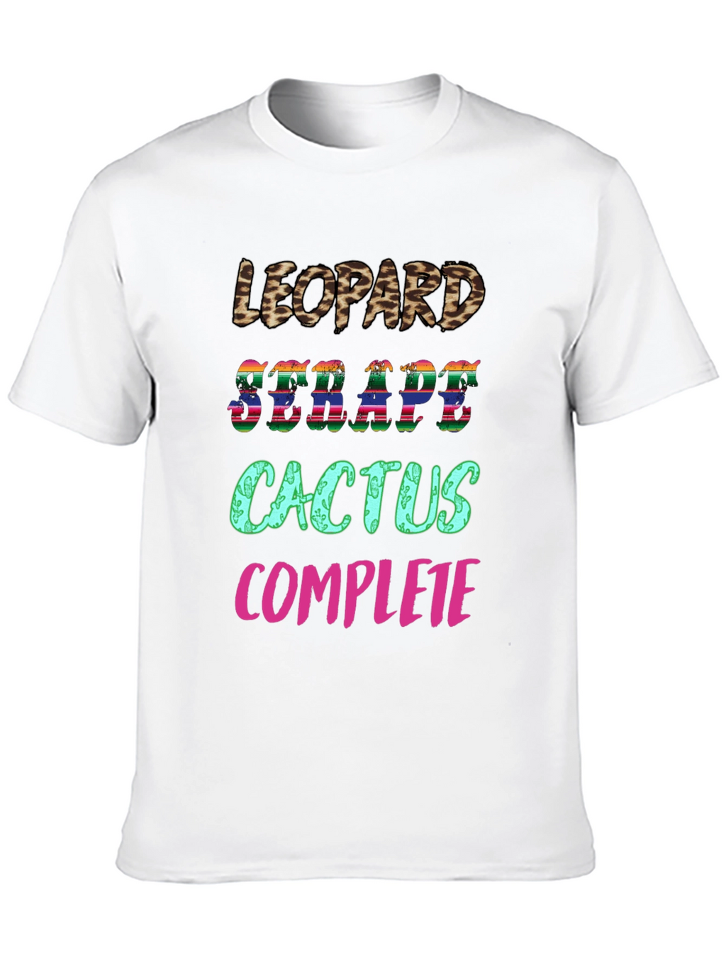 Leopard Serape Cactus Complete T-Shirt