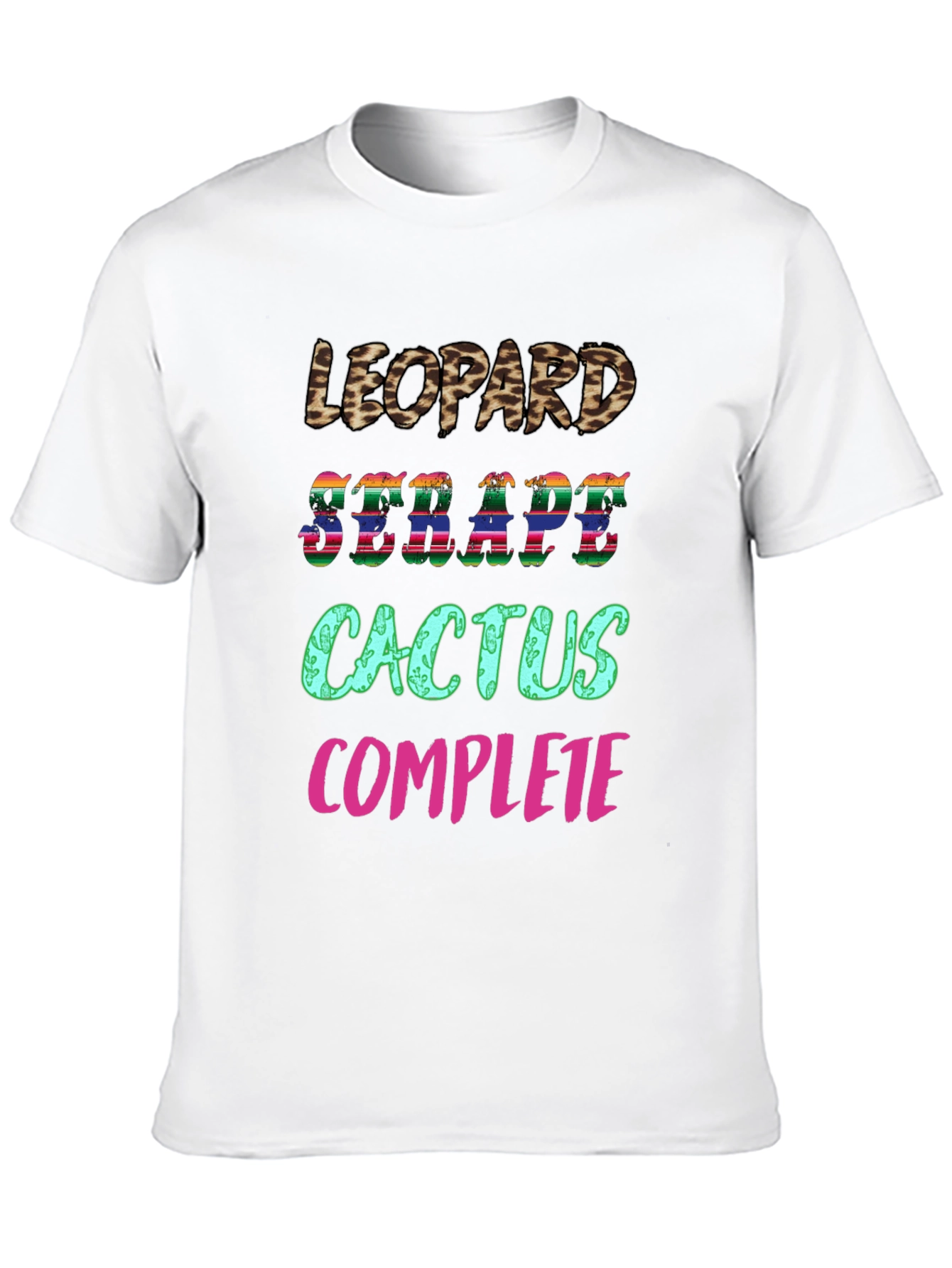Leopard Serape Cactus Complete T-Shirt