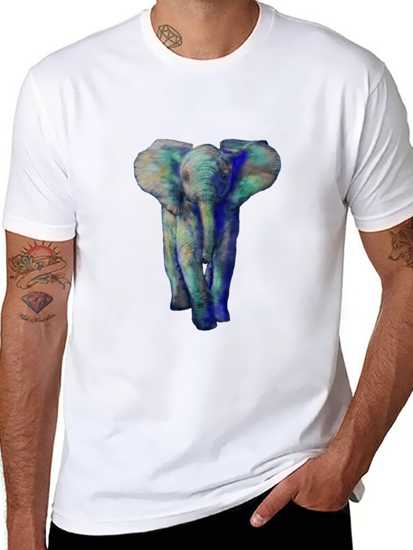 Elephant Graphic Tee - Unique Design