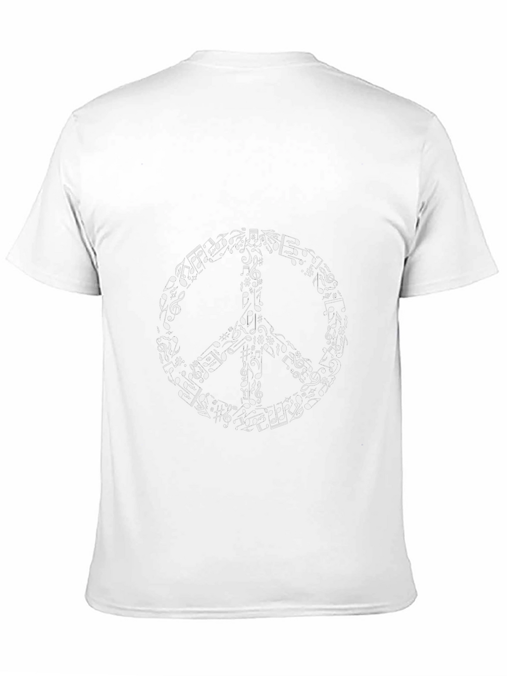 Musical Peace Sign Black T-Shirt