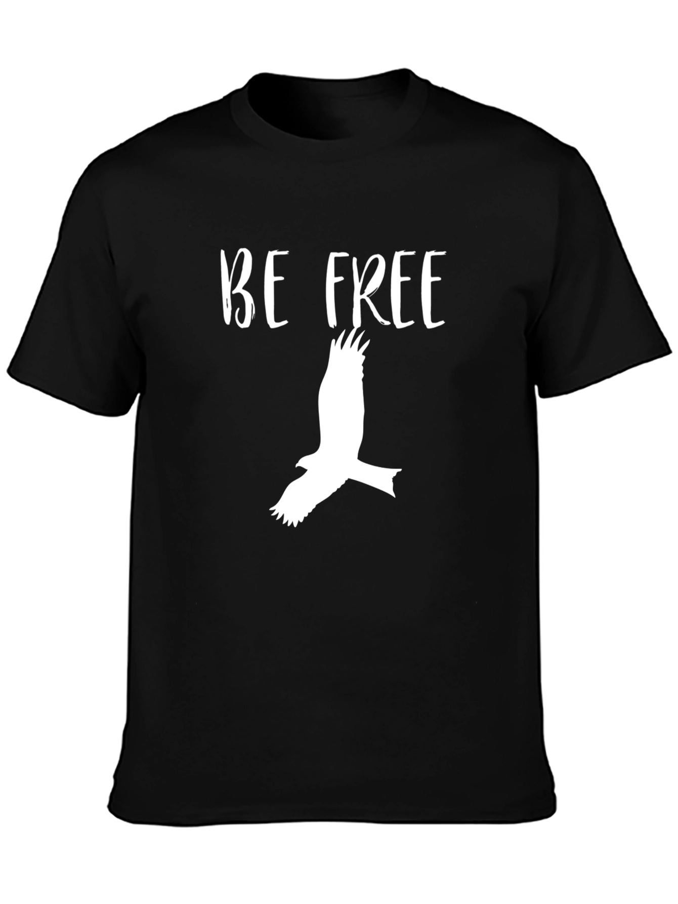 Be Free T-Shirt - Black Graphic Tee
