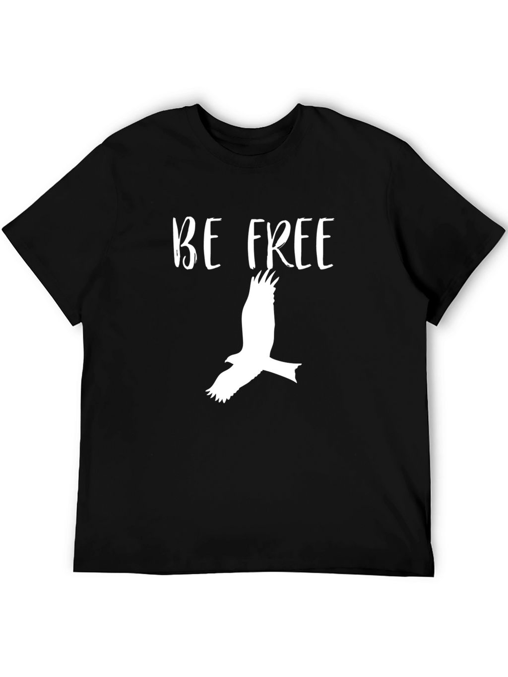 Be Free T-Shirt - Black Graphic Tee
