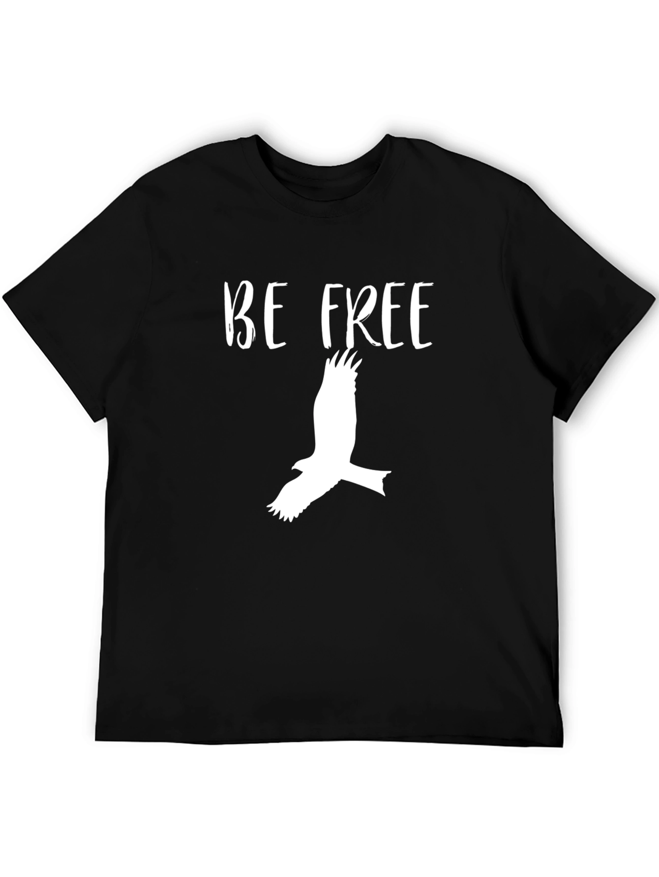 Be Free T-Shirt - Black Graphic Tee
