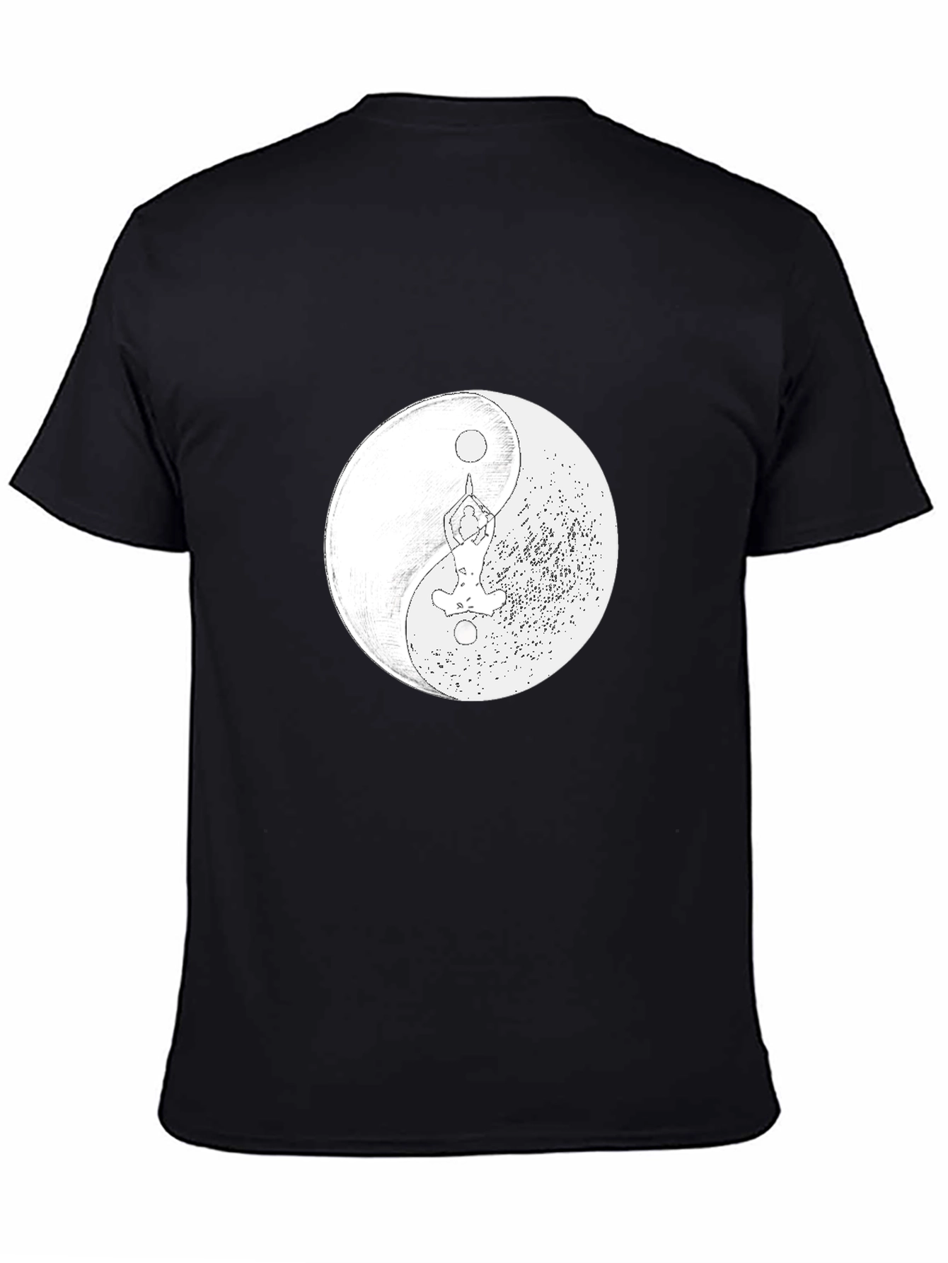 Yin Yang Yoga Pose Graphic Tee - Balance & Harmony