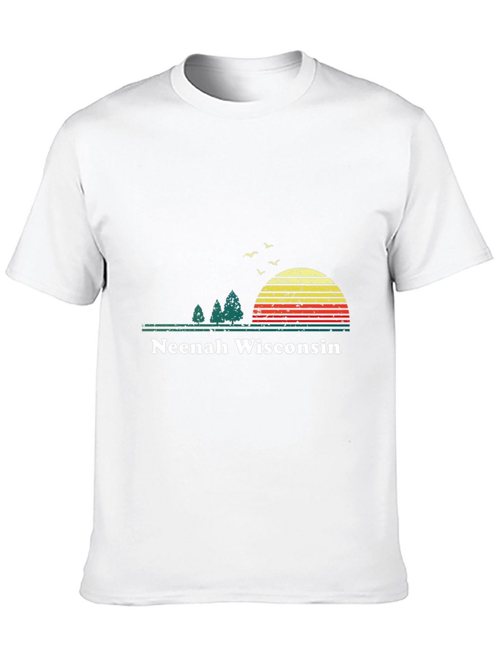 Neenah Wisconsin Retro Sunset T-Shirt