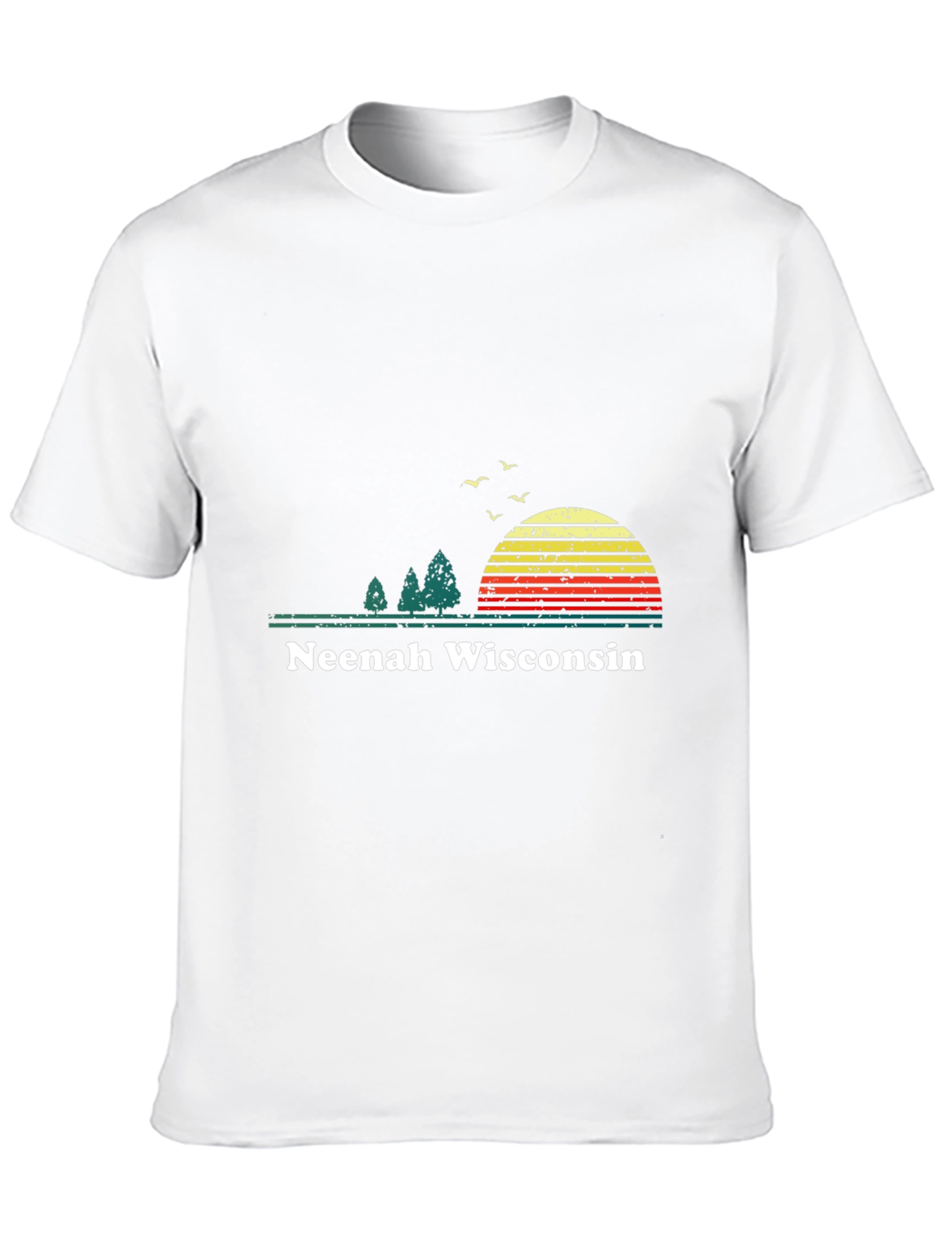 Neenah Wisconsin Retro Sunset T-Shirt