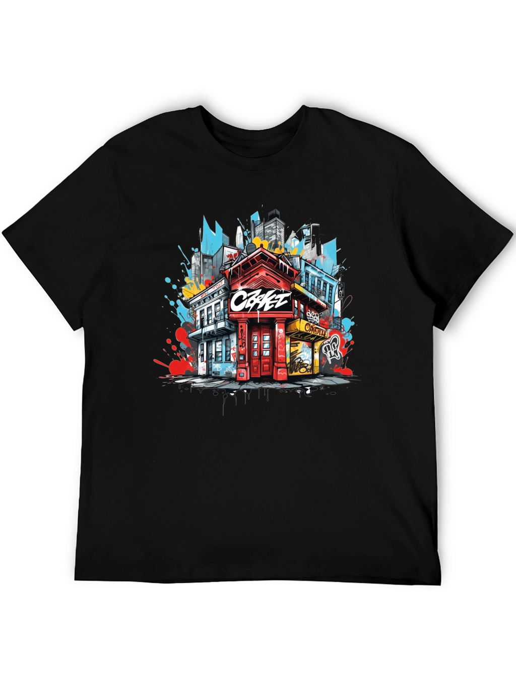 Urban Graphic Tee: Cityscape Design