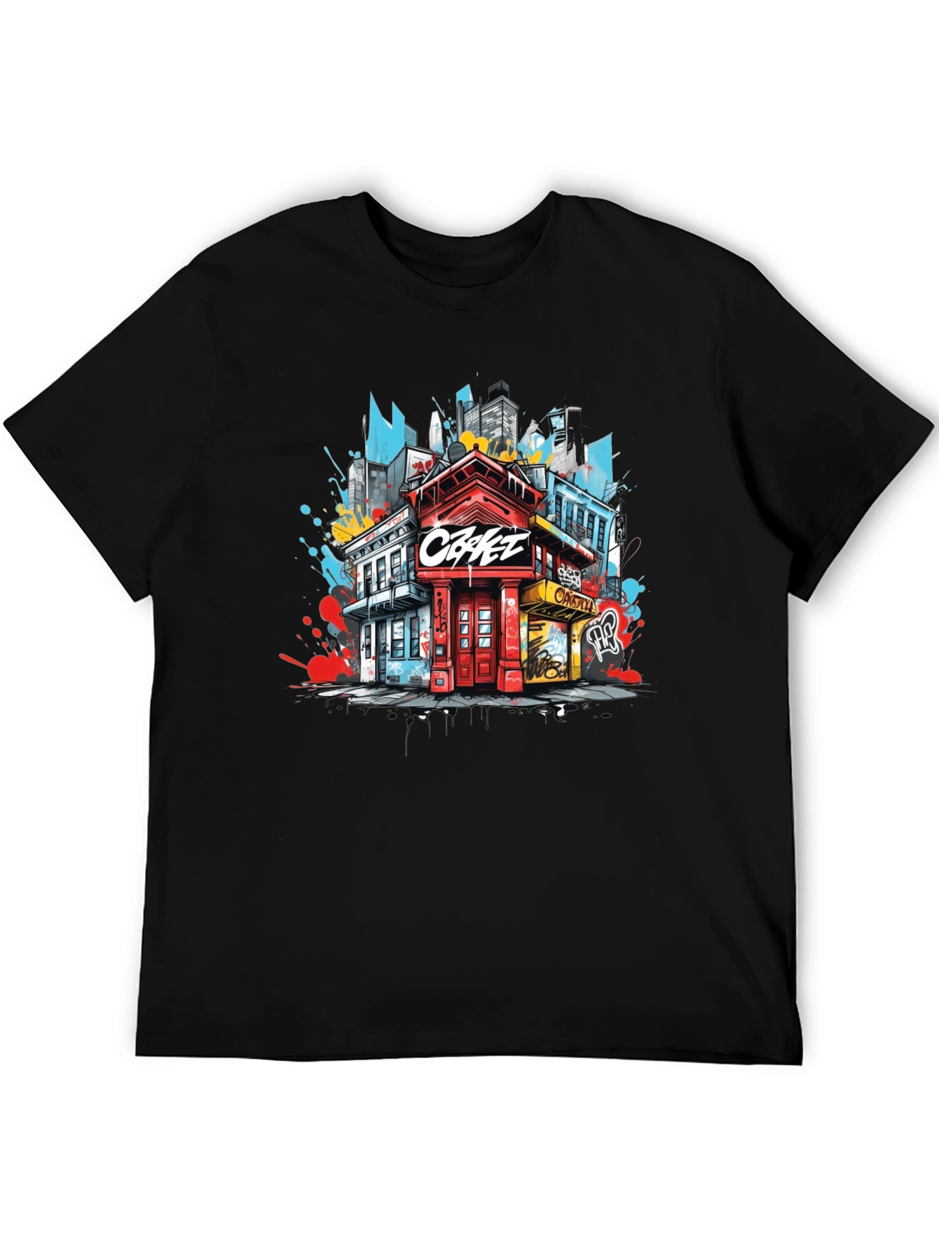 Urban Graphic Tee: Cityscape Design